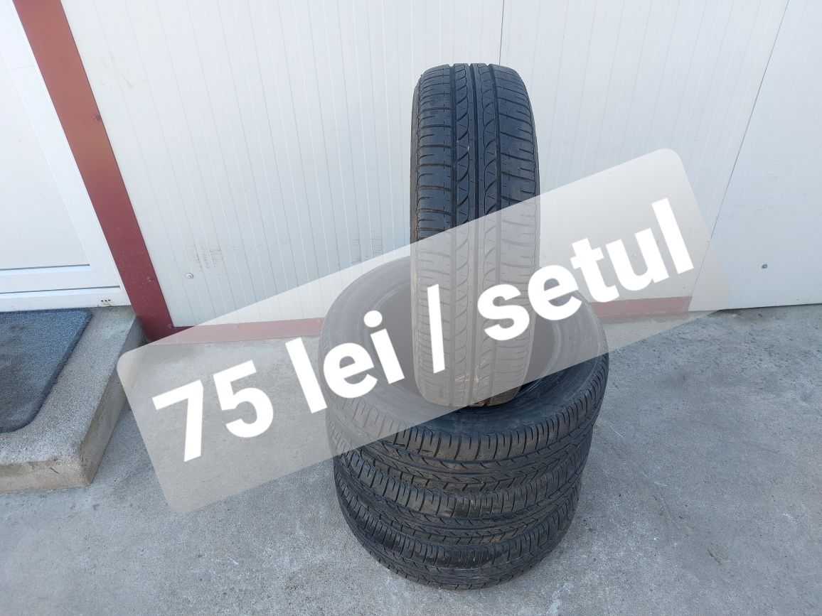 75 lei bucata! Set anvelope vara 165 65 15 Bridgestone