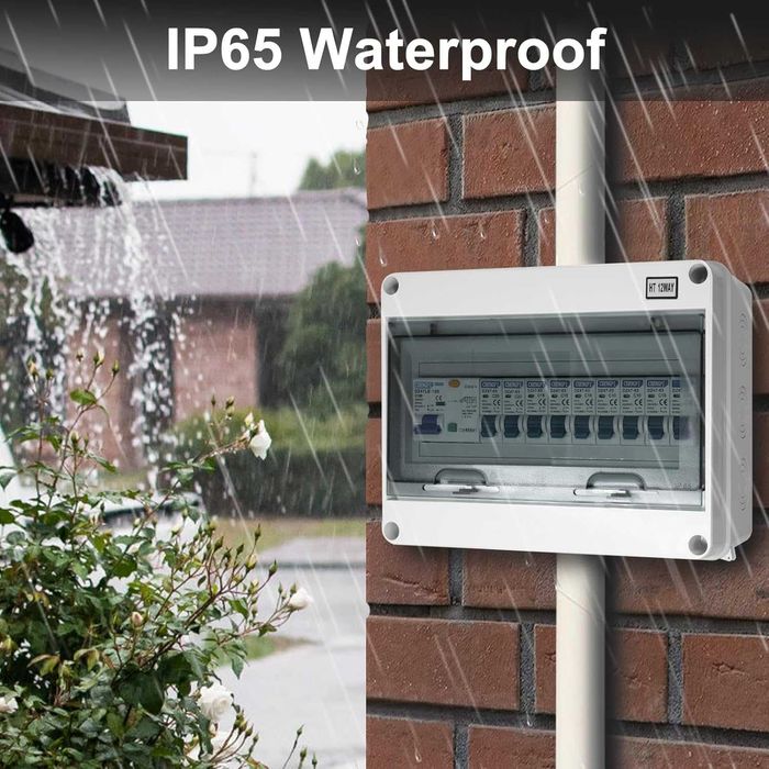 REDUS de la 300RON, Panou distributie cu 12 module+ sigurante, 100A