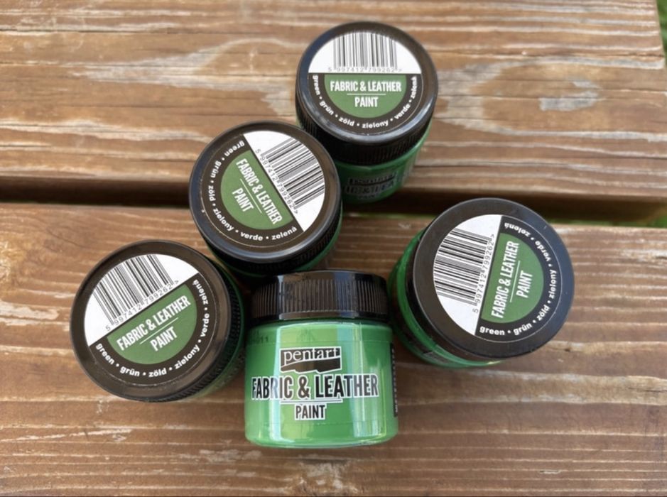 Pentart vopsea piele si textile verde