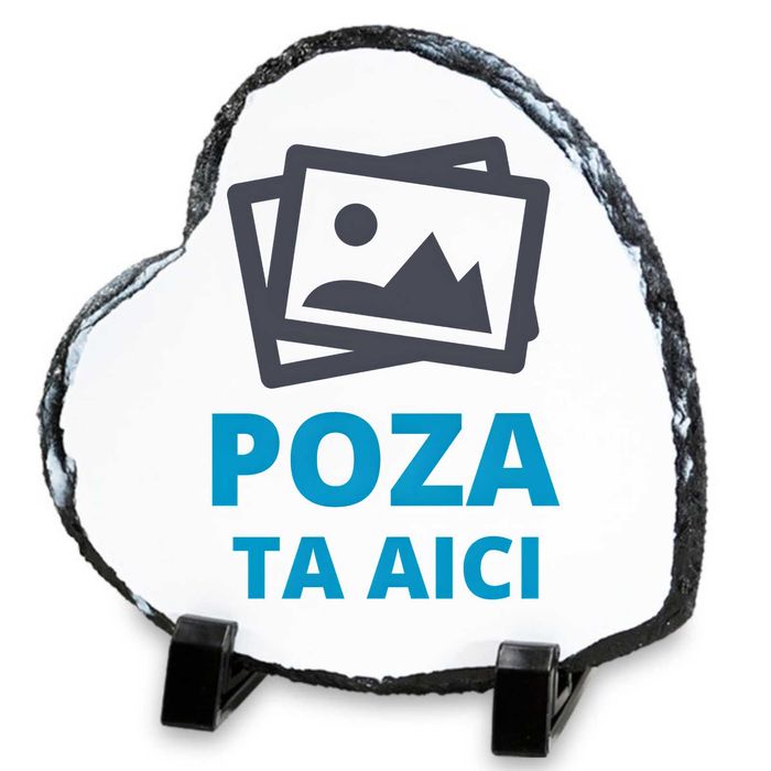 Placă Ardezie Naturală Personalizată cu Poză – Cadou cu Impact