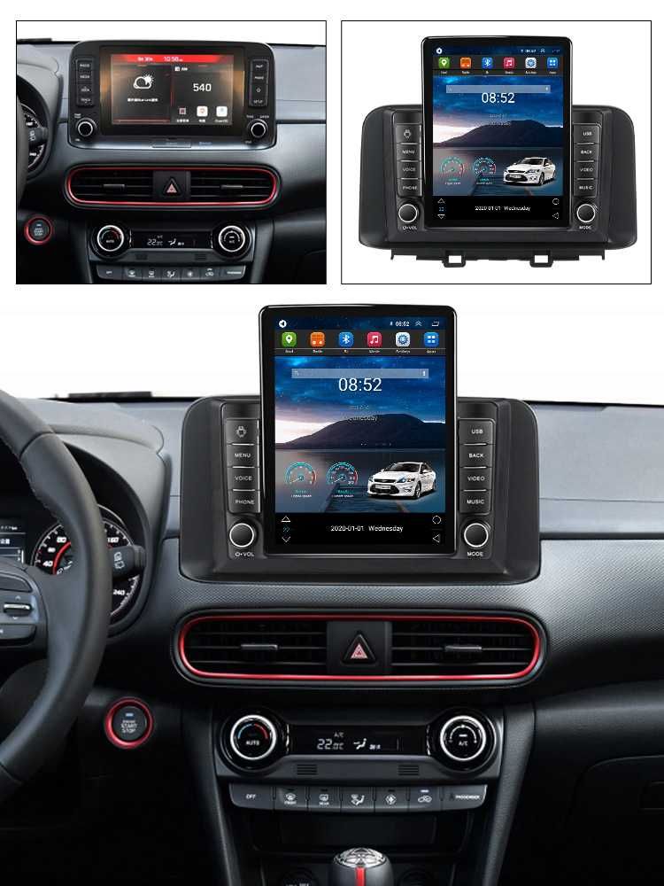 Navigatie Hyundai Encino 2018-2020,Tesla, Android, 2+32GB ROM,10inch