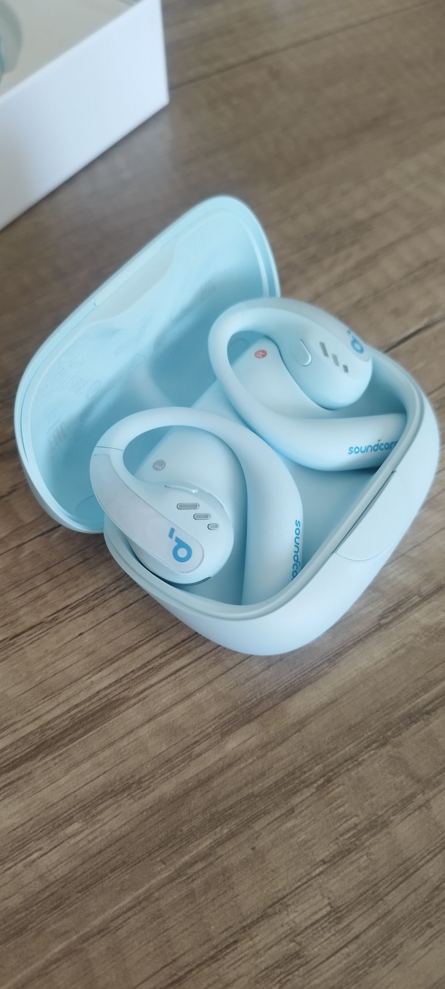 Безжични слушалки Anker - Soundcore AeroFit Pro, TWS, сини