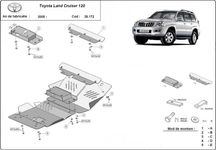 Метална кора под двигател,скорости TOYOTA Land Cruiser  4RUNNER 02-09