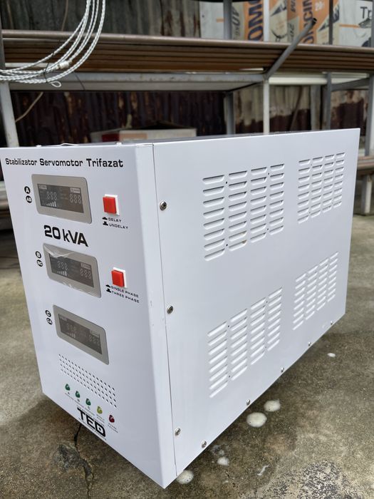 Stabilizator tensiune Servomotor Profesional TED 20 kVa Garantie!