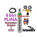 Butelie corgon Argon + CO2 8L PLINA + reductor Black + sarma 0.8mm 1kg
