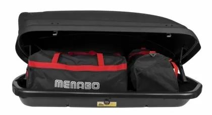 Автобокс Menabo Mania 138x79x37cm с едностранно отваряне с ключ, 320л.