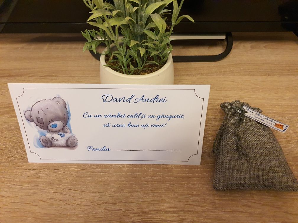 Saculeti levantica/ lavanda marturie nunta / botez personalizati