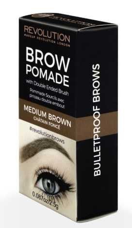 Revolution gel pentru sprancene - Brow Pomade Medium Brown