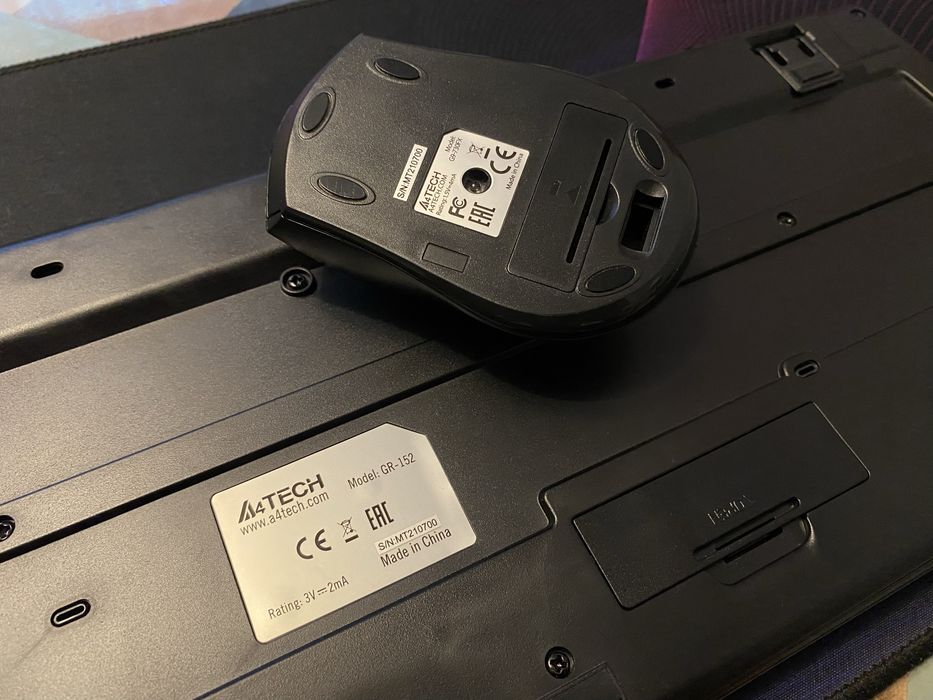 Набор беспроводной клавиатуры и мыши a4tech