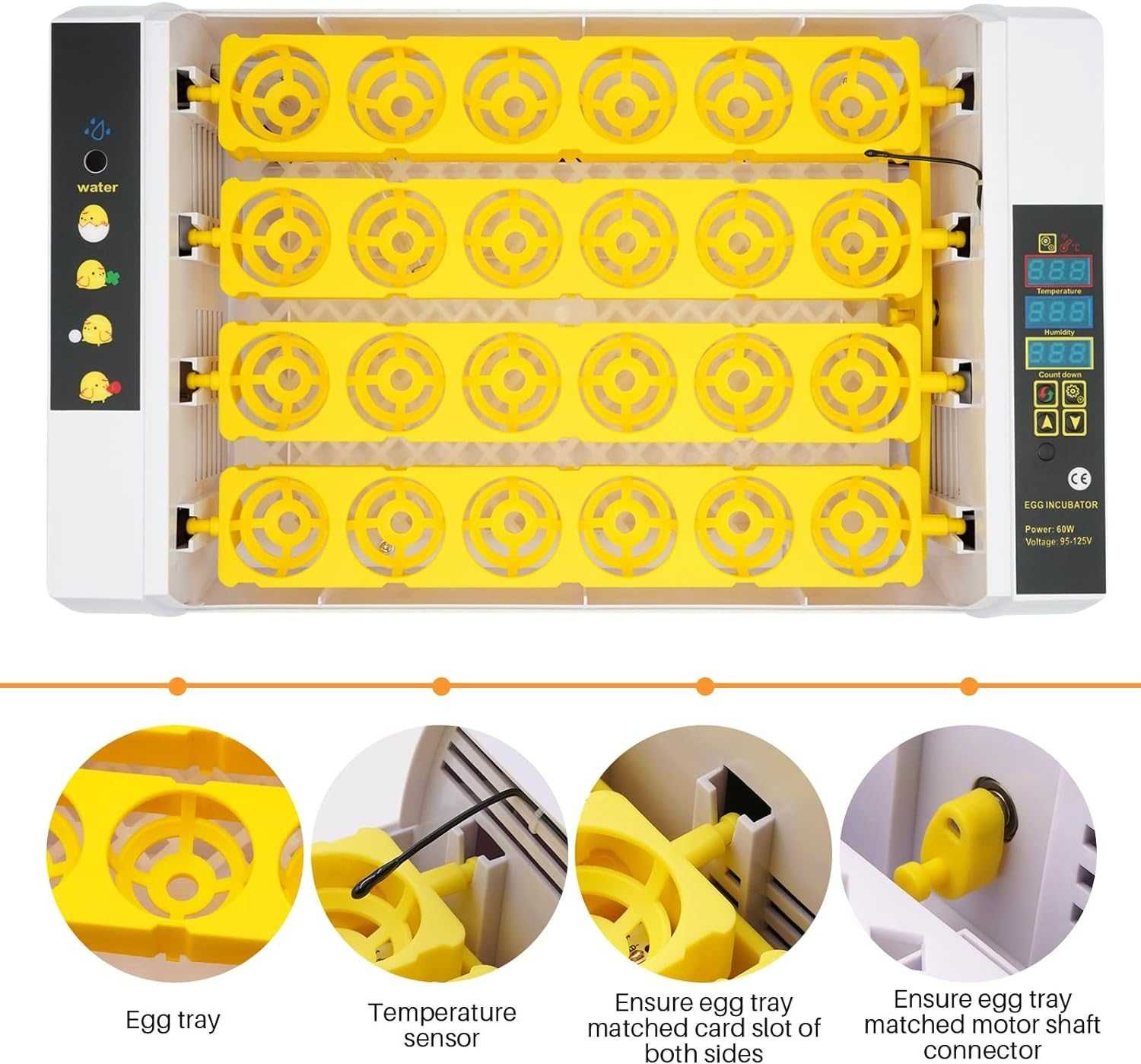 Автоматичен инкубатор 24 яйца + подаръци - реф. код - 5
