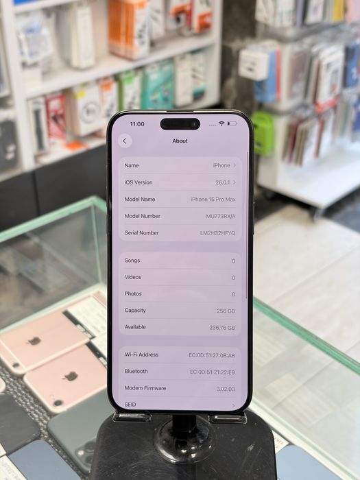 Apple iPhone 15 Pro Max 256GB Black Titanium