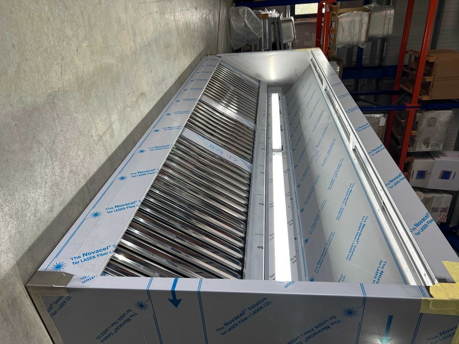 Hota inox 2x0.7m cu motor extern 2500 mc/h, transport inclus