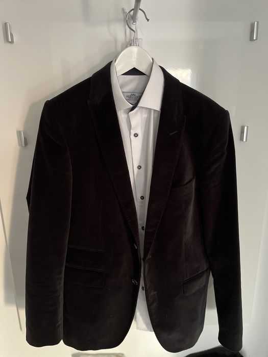 Sacou elegant velvet Pierre Cardin | 50 L 100% bumbac | negru