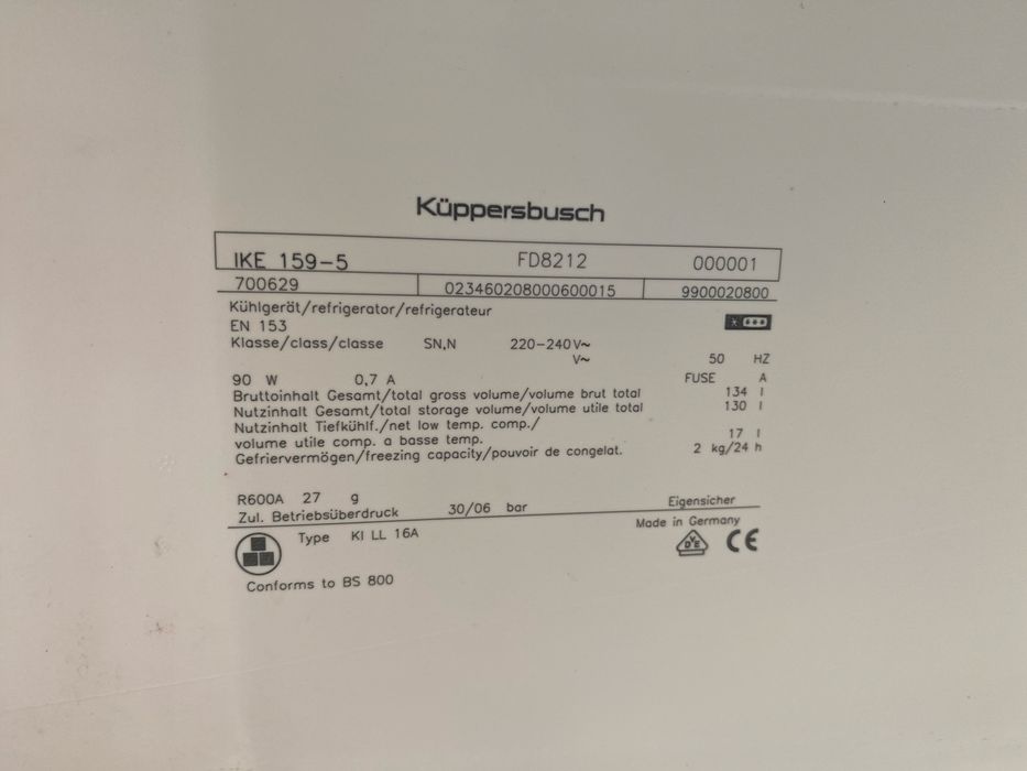 Малък хладилник за вграждане С Голям Вътрешен ОБЕМ