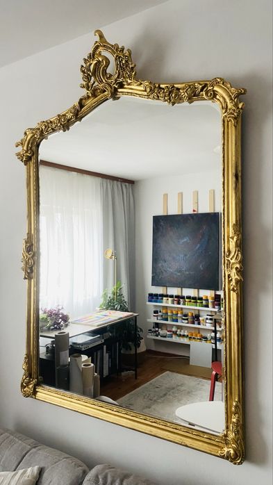 Oglinda decorativa baroca vintage stil antic aurie mare