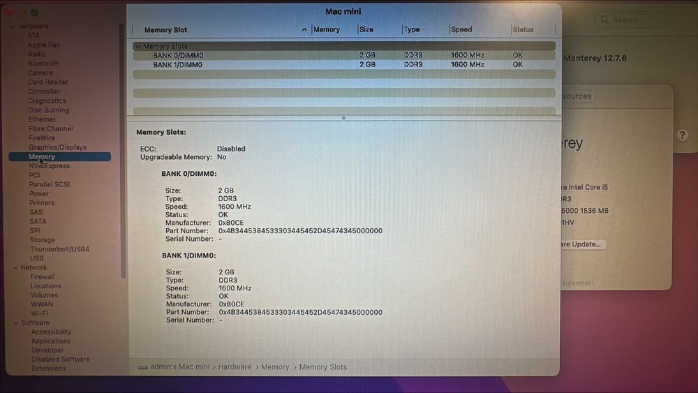 Mac Mini Late 2014 A1347 1,4 GHz Dual-Core Intel i5 4GB RAM 250GB SSD