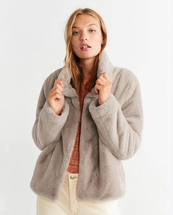 Шуба эко мех под норку новая