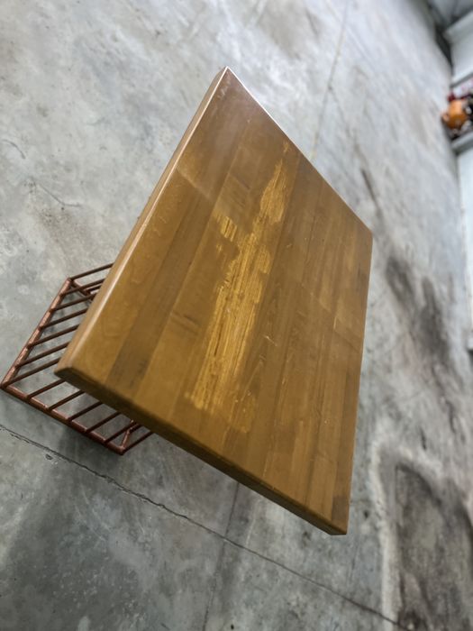 Mese lemn masiv și picioare fier forjat pentru mese