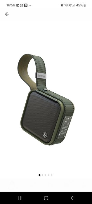 Vand boxa portabila HAMA Soldier S173187, Bluetooth, Waterproof, verde
