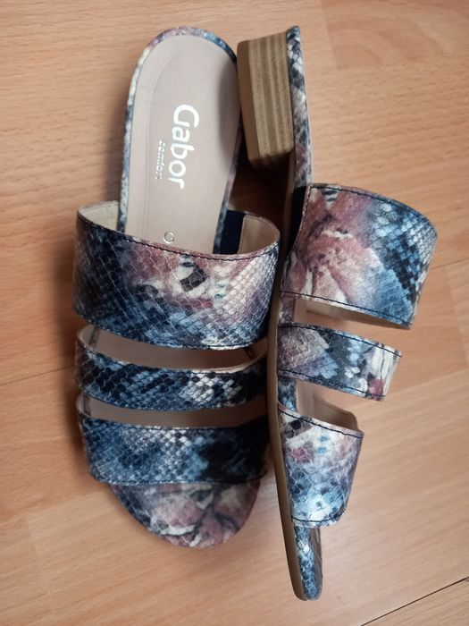 Нови дамски равни чехли от естествена кожа Gabor EU39/39.5