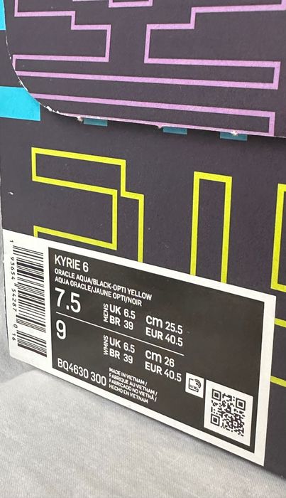 Nike Kyrie 6 Oracle Aqua| Size 40.5