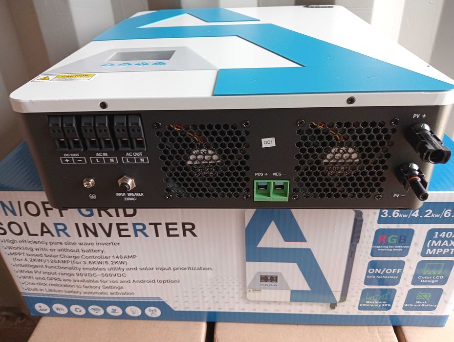 Invertor hibrid Off-GRID 6.2kW 48V pret cu TVA!