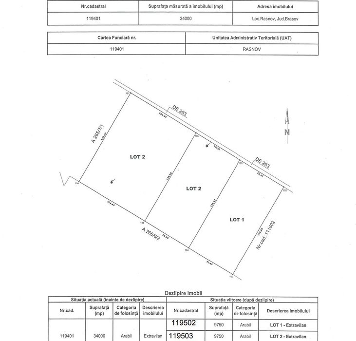 Vand teren arabil 14.500 mp - zona Rasnov