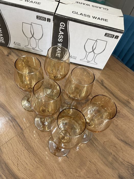 Фужеры 2 набора по 6 шт. Новые