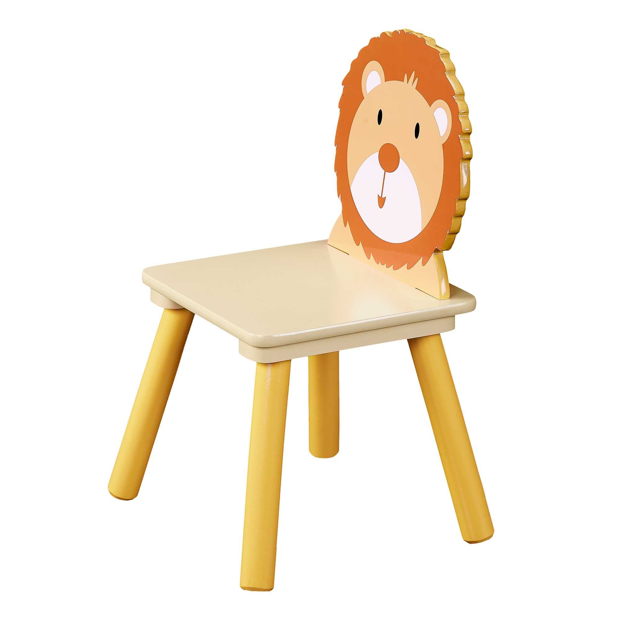 Детска Дървена Маса с 2 Столчета, Комплект - за Учене, Игра, Хранене