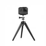 Трипод GARV Heavy Duty, Алуминий, Адаптер за GoPro и телефон, Черен
