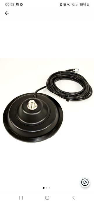 Baza magnetica PNI 145/PL, 145 mm, cablu 4 m, mufa PL259