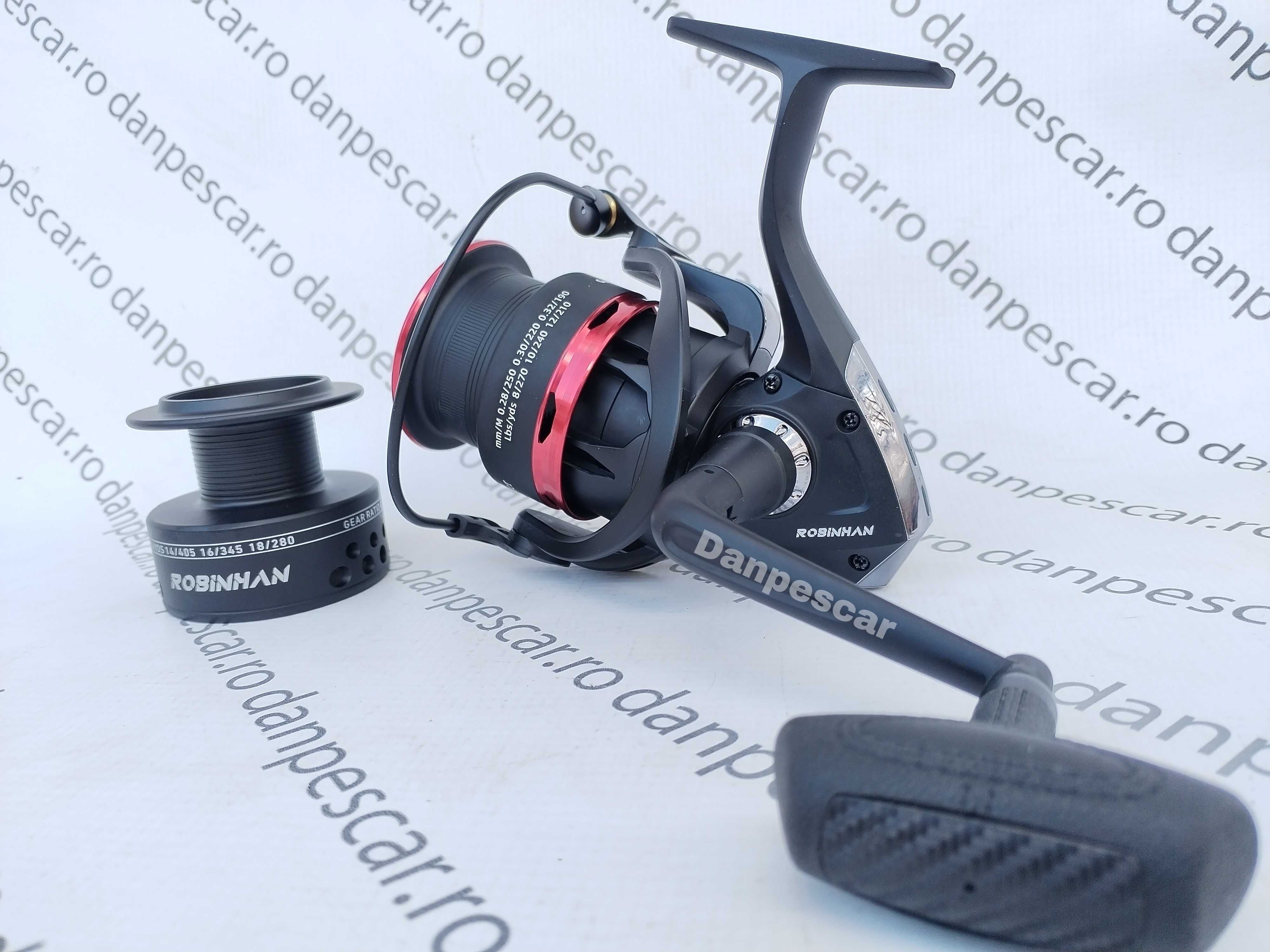 SET 2 Mulinete Feeder si Crap ROBINHAN RIVER MONSTER LA6000 Long Cast