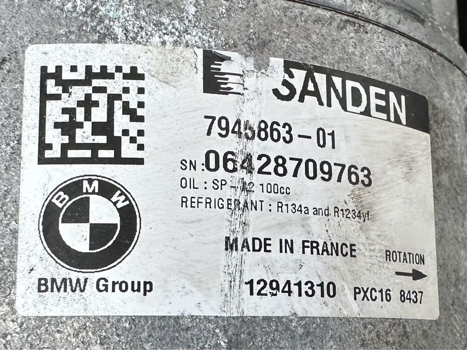 Compresor ac / Clima BMW Seria 5 6 7 G30 G11 G32, 7945863