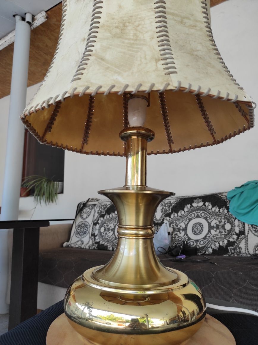 Lampa, veioza vintage decor interior din lemn 60cm x 32Cm