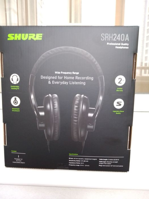 Профессинальные наушники Shure(США)