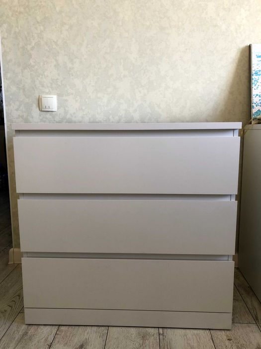 Комод IKEA MALM 80×48×78 см — белый