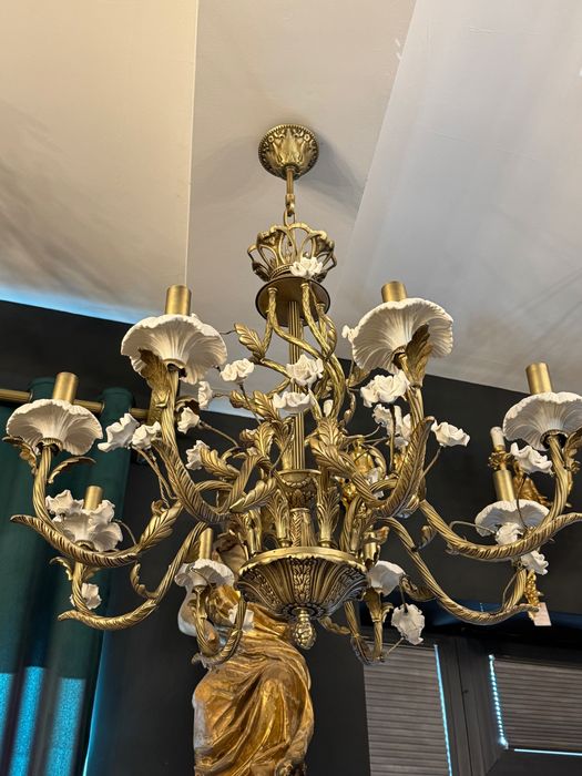 Candelabru din bronz masiv