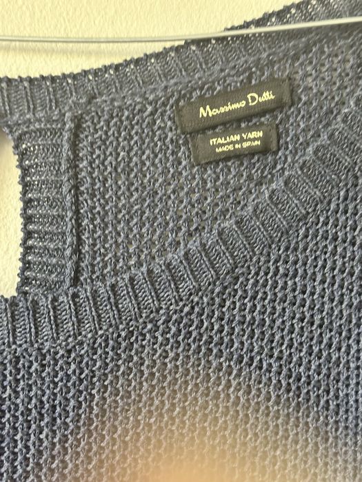 Прекрасна синя плетена рокля Massimo Dutti