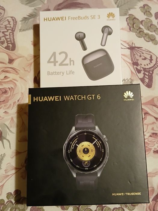 Часовник HUAWEI GT 6 + FreeBuds SE 3 нов