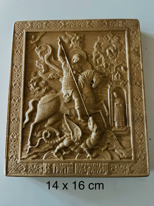 Icoane lucrate in lemn