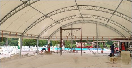 Vând structuri metalice pentru corturi de evenimente