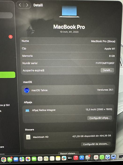Macbook Pro 13 M1 512 GB
