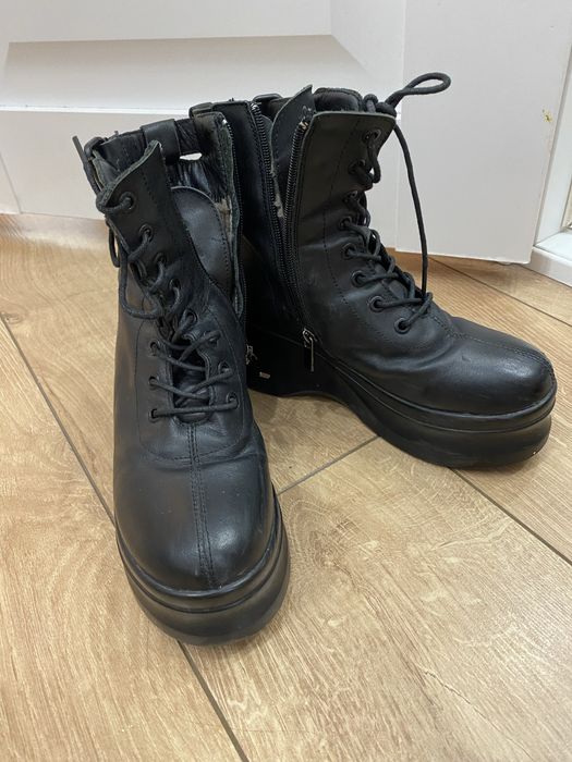 зимние ботинки кожа натуральная