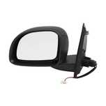 Oglinda exterioara Fiat Panda (169) 2010-12.2012 partea stanga Best Auto Vest crom convex carcasa neagra reglare electrica fara incalzire