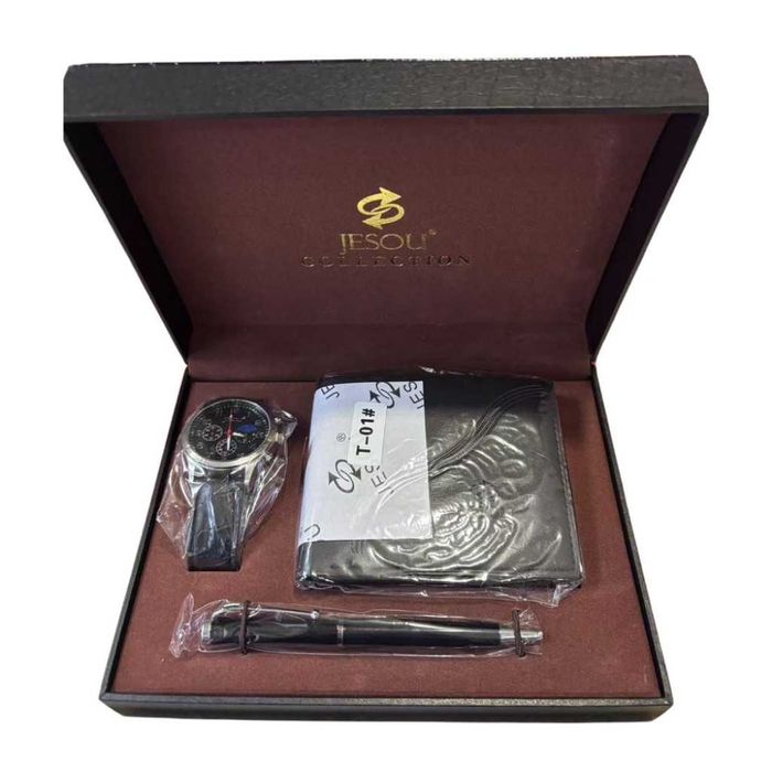 Луксозен подарък за всеки мъж – Часовник, портфейл и химикалка