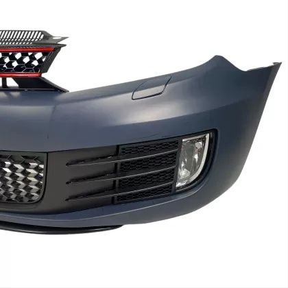 Предна броня за VW GOLF 6 с решетка и халогени - GTI дизайн