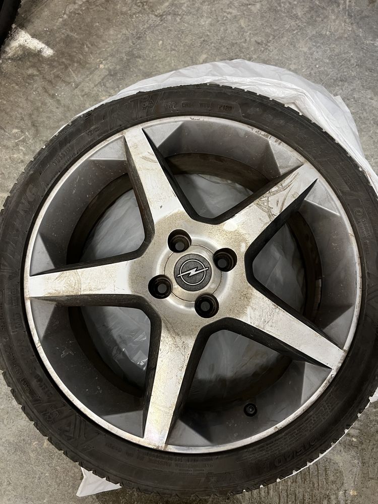 Jante penta star opel r17 4 x100 plus anvelope de vara