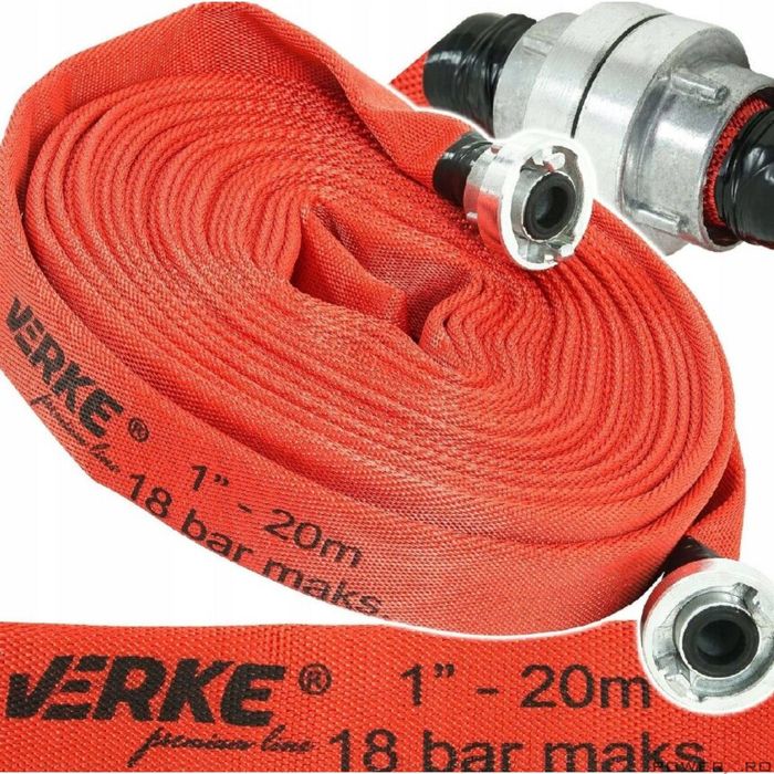 Furtun tip pompieri panzat 1" 20m, 18 bari, Verke