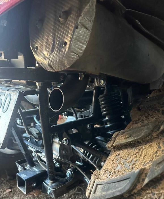 Tips Evacuare/Toba, 48mm, Negru Mat, ATV CFMoto, Goes, Segway At5/At10