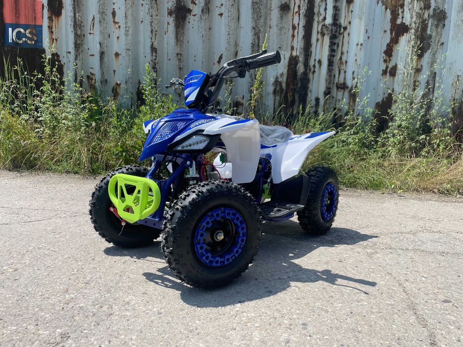 miniATV 800w copii verde albastru roti cauciuc 6" sport